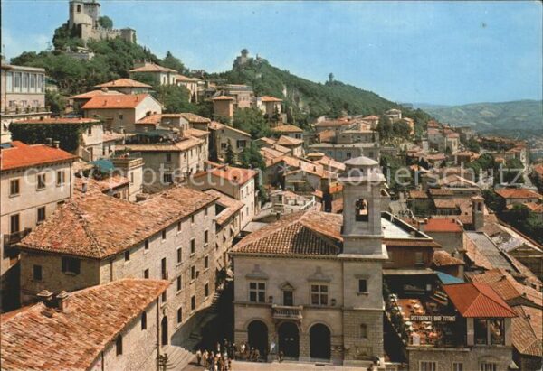 San Marino San Marino Panorama Kirche Monte Titano