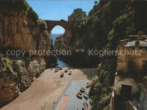 Furore Spiaggia Ponte Costiera Amalfitana Stra