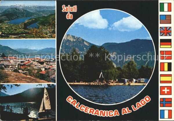 Calceranica al Lago Panorama Camping Strand Segeln Caldonaz
