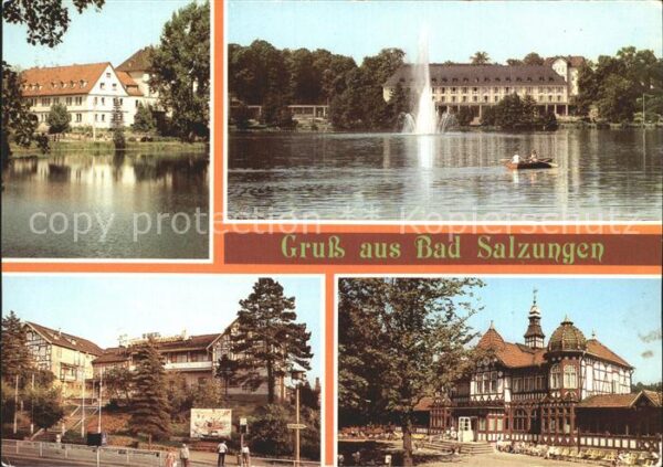 Bad Salzungen Hufeland Sanatorium Kurhaus am Burgsee