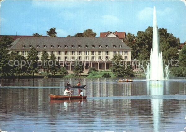 Bad Salzungen Kurhaus am Burgsee Fontäne