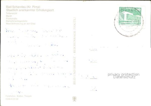 Bad Schandau Teilansicht Markt Poststrasse Dampferan – Bild 2