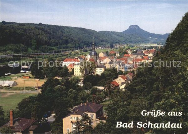 Bad Schandau Panorama mit Lilienstein Elbsandsteinge