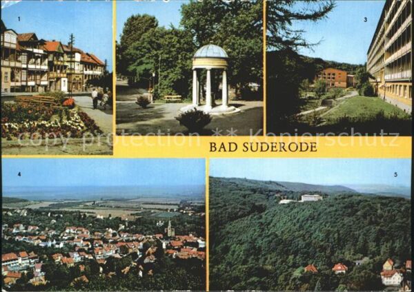 Bad Suderode Rathausplatz Behringer Brunnen Kurpark