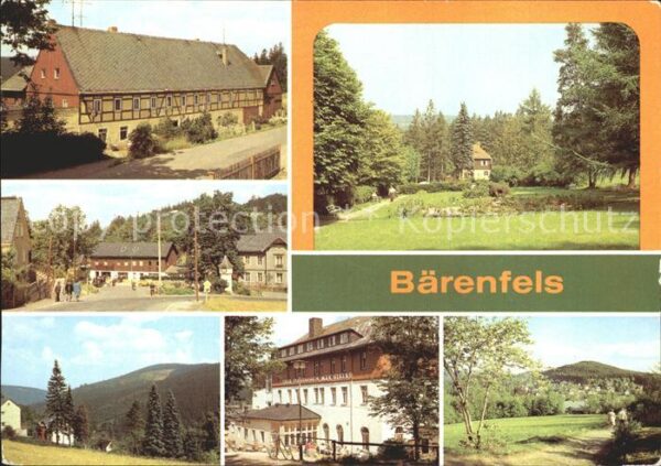Baerenfels Erzgebirge Gasthof Ernst Thälmann Strasse Kurpark