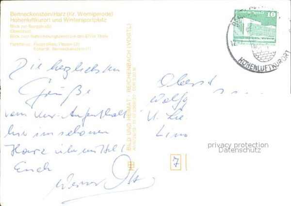 Benneckenstein Bergstrasse Oberstadt Naherholungszentr – Bild 2