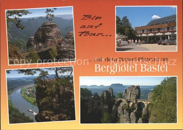 Bastei Saechsische Schweiz Berghotel Felsen Elbsandsteingebirge El