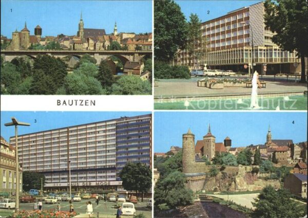 Bautzen Friedensbrücke HO Cafe Lubin Wohnhochha