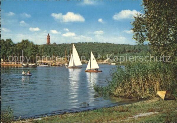Berlin Havel mit Grunewaldturm Segeln