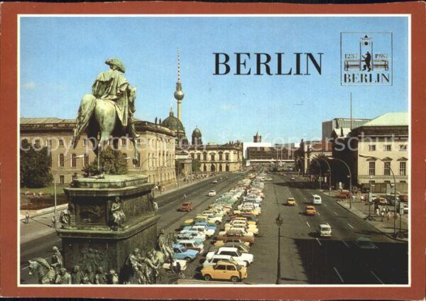 Berlin Denkmal Friedrich der Grosse Fernsehtur