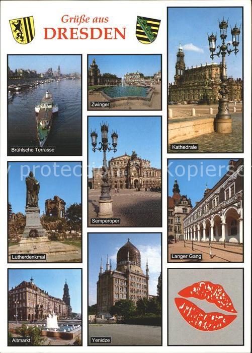 Dresden Historische Gebäude Brühlsche Terrasse
