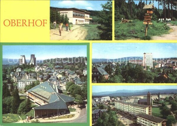 Oberhof Thueringen HOG Schanzenbaude Wanderwegweiser Renns