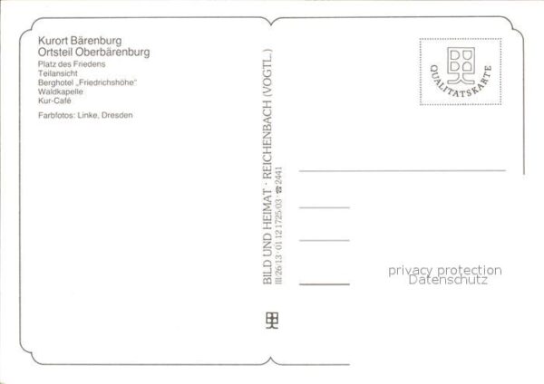 Oberbaerenburg Baerenburg Platz des Friedens Berghotel Friedrichs – Bild 2