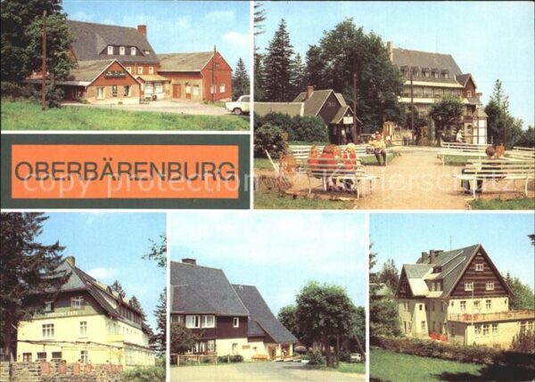 Oberbaerenburg Baerenburg HO Hotel Gaststätte FDGB Erholungsheim