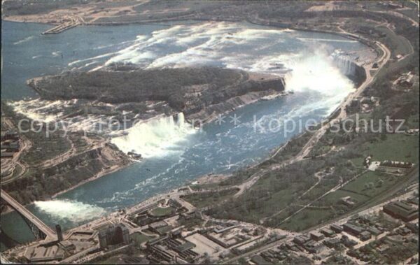 Ontario Canada Aerial View of Niagara Falls