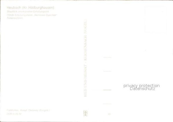 Heubach Thueringen FDGB Heim Hermann Duncker Teilansichten – Bild 2