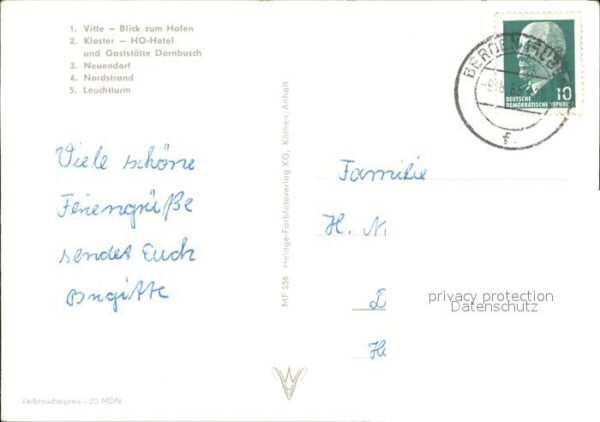 Insel Hiddensee Vitte Hafenblick Kloster HO Hotel Dornb – Bild 2