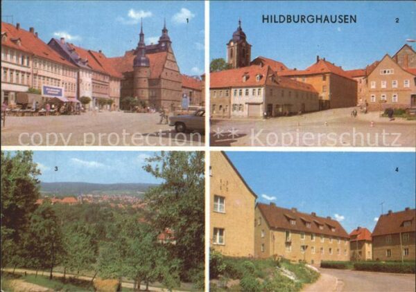 Hildburghausen Markt Goetheplatz Gesamtansicht Ernst T