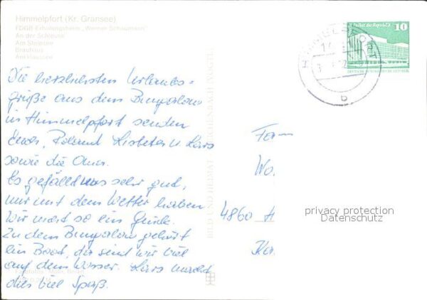 Himmelpfort FDGB Erholungsheim Werner Schaumann Sch – Bild 2