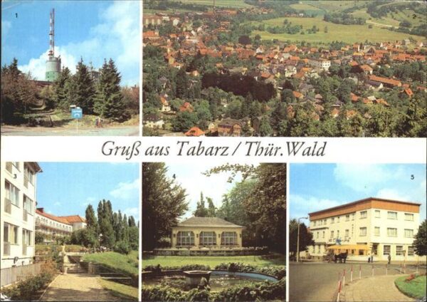 Tabarz Gr Inselsberg Blick vom Zimmerberg FDGB