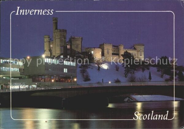 Inverness Highland Floodit Castle and the main road bridge