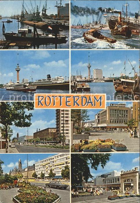 Rotterdam Hafenpartien und Stadtansichten