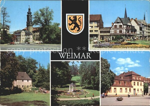 Weimar Thueringen Markt Goethe Gartenhaus Schlosspark Tie