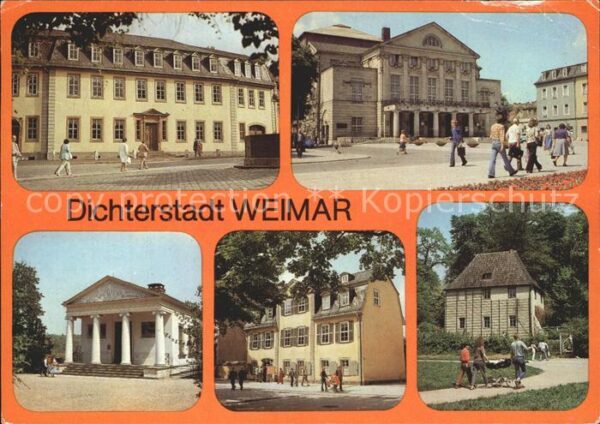 Weimar Thueringen Goethehaus Dt Nationaltheater Röm Haus