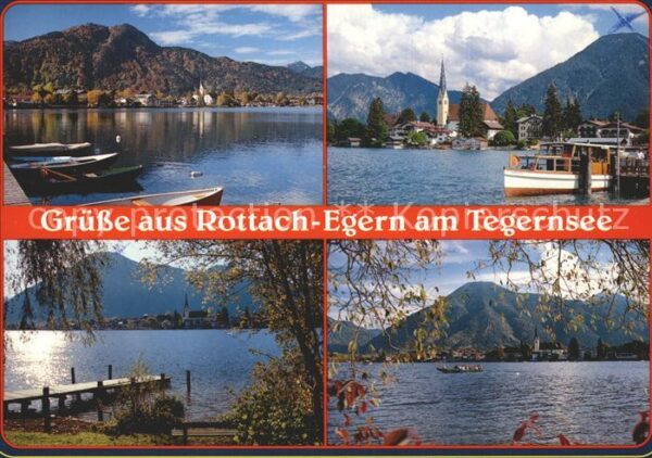 Rottach-Egern Tegernsee Teilansichten Bootsanlegestel