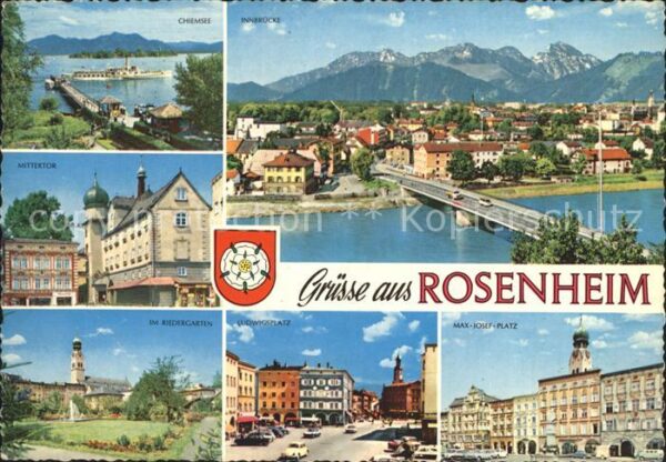 Rosenheim Bayern Chiemsee Innbrücke Mittertor Riedergart