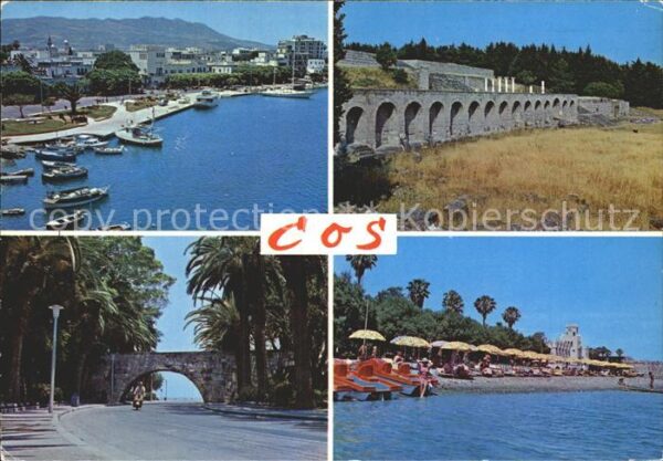 Cos Kos Hafenpartie Brücke Strand