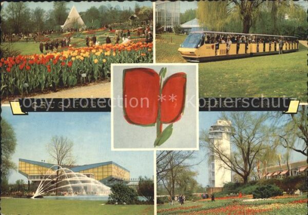 Essen Ruhr Grugapark Parkbahn Halle Wasserspiele T
