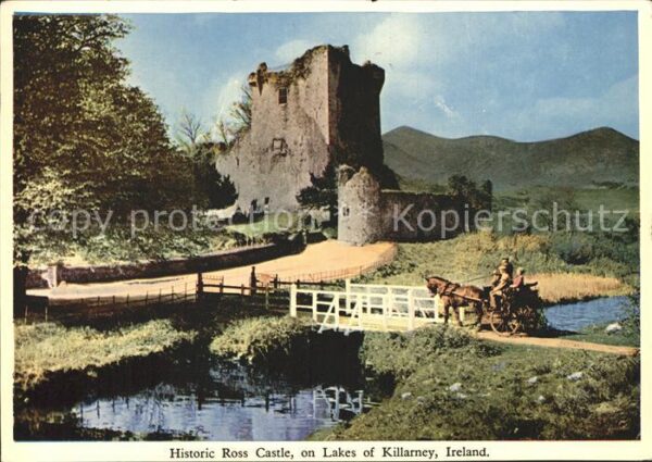 Killarney Kerry Historic Ross Castle on Lakes of Killar