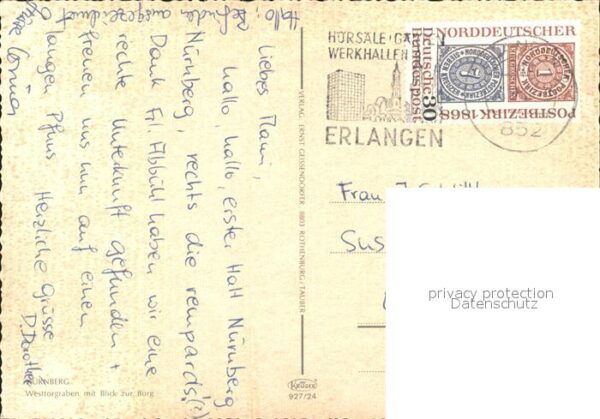 Nuernberg Westtorgraben mit Burgblick – Bild 2