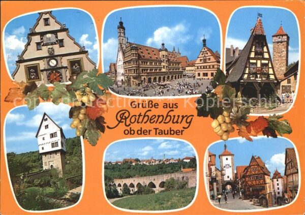 Rothenburg Tauber Plönlein Sieberstor Burgtor Rathaus