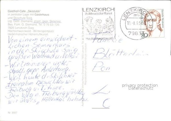 Saig Schwarzwald Gasthof Pension Diemands Skistübli Gast – Bild 2