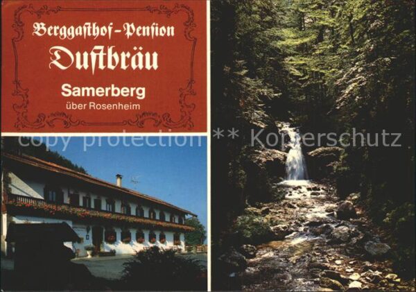 Samerberg Berggasthof Duftbräu Wasserfall