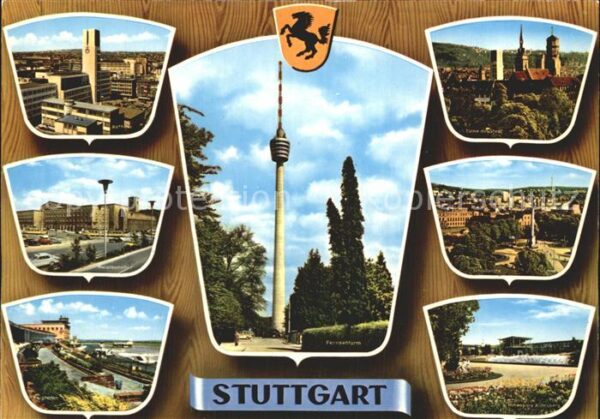 Stuttgart Bahnhof Rathaus Schloss Fernsehturm