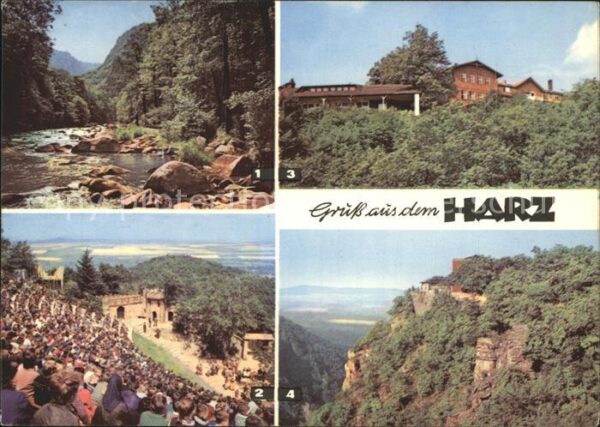 Harz Region Bodetal Harzer Bergtheater mit Berghote