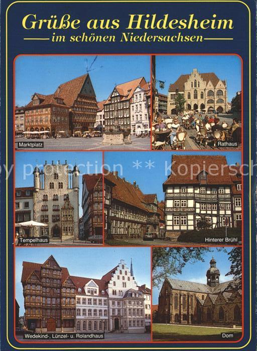 Hildesheim Marktplatz Rathaus Tempelhaus Hinterer