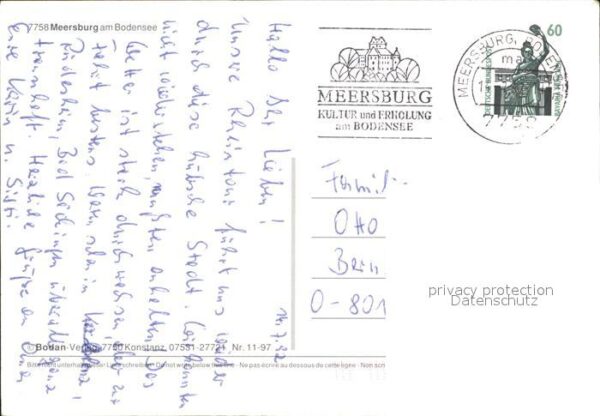 Meersburg Bodensee Teilansicht Fähre Stadttor Meersburg Er – Bild 2