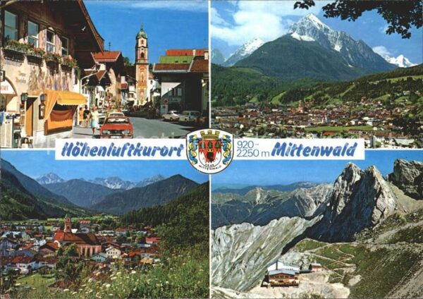 Mittenwald Bayern Obermarkt Pfarrkirche Wetterstein Alpsp