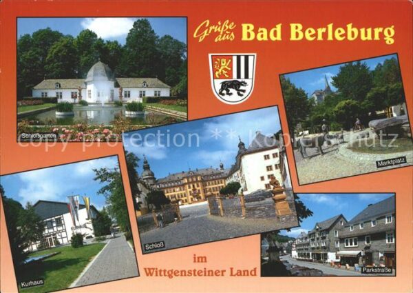 Bad Berleburg Schlossgarten Kurhaus Schloss Marktplat