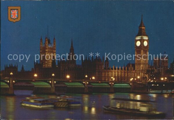 London Big Ben Houses of Parliament and River