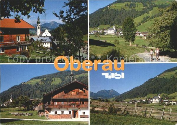 Oberau Tirol Hochtal Wildschönau Teilansichten