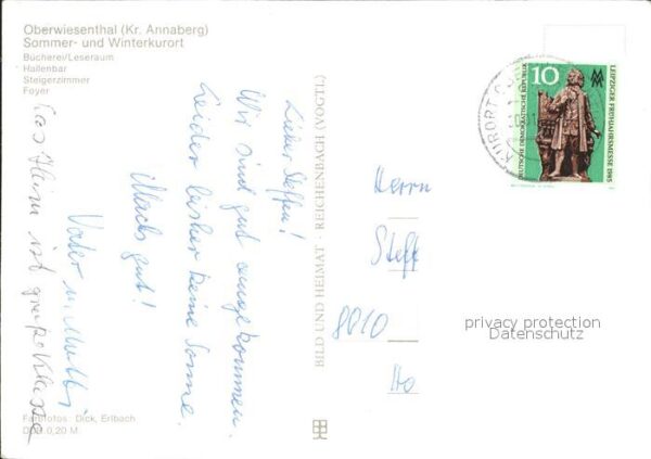 Oberwiesenthal Erzgebirge FDGB Erholungsheim Am Fichtelberg Büche – Bild 2