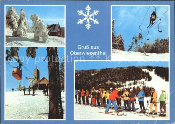 Oberwiesenthal Erzgebirge Winteridyll Fichtelberg Schwebebahn Aus