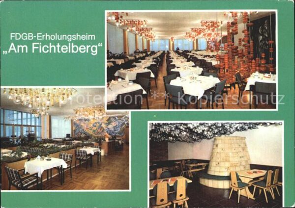 Oberwiesenthal Erzgebirge FDGB Erholungsheim Am Fichtelberg Speis