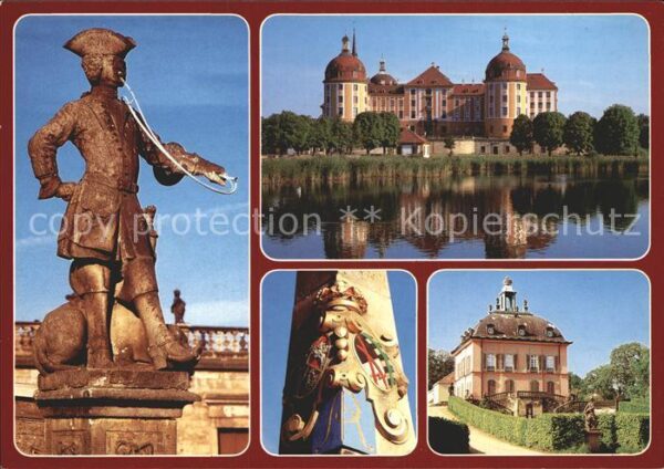 Moritzburg Sachsen Plasti Piqueur Barockschloss Distanzsäu