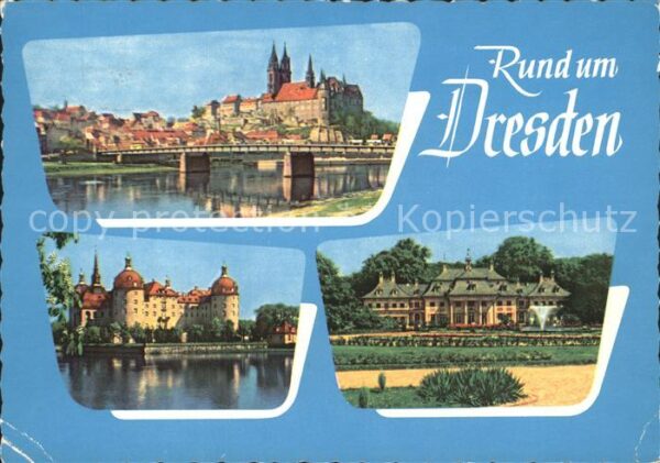 Dresden Blick auf Meissen Moritzburg Schloss Pi
